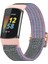 Fitbit Charge 5 Için Naylon Kordonlu Saat Pembe (Yurt Dışından) 2