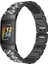 Fitbit Charge 5 Için Elmas Paslanmaz Çelik Kordonlu Saat Siyah (Yurt Dışından) 2
