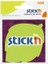 Stickn Die-Cut Notes Yapışkanlı Not Kağıdı - Neon Yeşil Yaprak 1