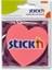 Stickn Die-Cut Notes Yapışkanlı Not Kağıdı - Neon Pembe Kalp 1