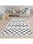 Geometrik Etnik Desenli Dijital Baskı Yıkanabilir Kaymaz Taban Modern Salon Halısı ve Yolluk 2