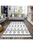 Geometrik Etnik Karo Desenli Dijital Baskı Yıkanabilir Kaymaz Taban Modern Salon Halısı ve Yolluk 1