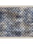 Geometrik Desenli Dijital Baskı Yıkanabilir Kaymaz Taban Modern Kilim Desen Salon Halı (Mavi) 2