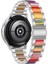 Metal 3 Boncuk - Reçine Kayışı Huawei Saat Gt 3 46 mm / Gt Runner Gümüş Renk (Yurt Dışından) 4