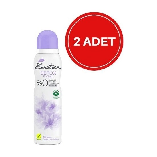 Emotion Deodorant Bayan Detox Floral 150 ml x 2 Fiyatı
