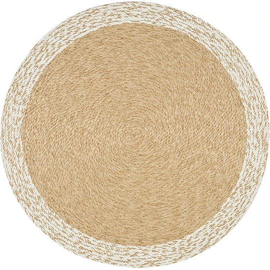 English Home Kety Jüt Kilim 120 cm Naturel - Beyaz