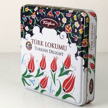 Tuğba Kuruyemiş Motifli Kutuda Antep Fıstıklı Türk Lokumu 500 gr