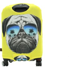 My Saraciye 28 Valiz Kılıfı, Bavul Kılıfı - Pug Köpek 28