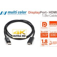 Multıcolor MC-8801 Display To HDMI 1.8 Metre Fullhd 1080P Çevirici Kablo