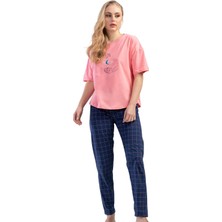 Vienetta Pamuklu Düşük Omuzlu Kısa Kol Pijama Takım
