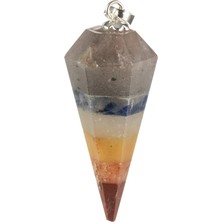 Piramit Çakra Doğal Taş Kolye Ucu