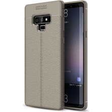 Fibaks Samsung Galaxy Note 9 Kılıf Rugan Armor Deri Görünümlü Parmak İzi Yapmaz Dayanıklı Niss Silikon Kapak