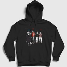 Presmono Unisex Siyah Band Radiohead Kapüşonlu Sweatshirt