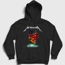 Presmono Unisex Siyah Hardwired Metallica Kapüşonlu Sweatshirt