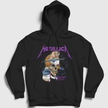 Presmono Unisex Siyah Justice V2 Metallica Kapüşonlu Sweatshirt