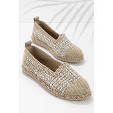 Bambi Taba Örgü  Kadın Espadril K018230125