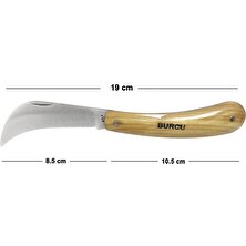 Telvesse Burcu Aşı Bıçağı 19 cm + Aşı Macunu + Aşı Bandı (3'lü Paket)