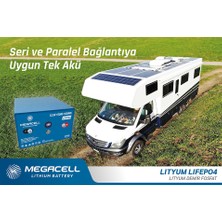 Megacell Lityum Demir Fosfat Akü Megacell-Lifepo4 12,8V 200 Ah