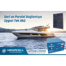 Megacell Lityum Demir Fosfat Akü Megacell-Lifepo4 12,8V 200 Ah