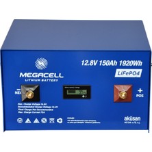 Megacell Lityum Demir Fosfat Akü Megacell-Lifepo4 12,8V 150 Ah