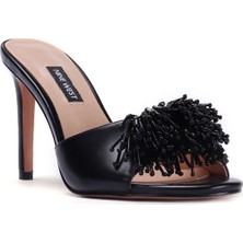 Nine West Pusta 2fx Siyah Kadın Topuklu Terlik