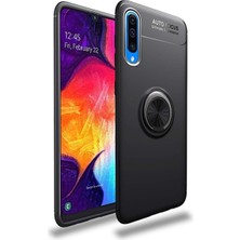 Fibaks Xiaomi Mi 9 Kılıf Yüzüklü Standlı Autofocus Shockproof Ravel Silikon