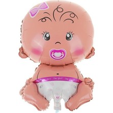 Bal10 Dünyası Cinsiyet Belirleme Bebek Pembe Folyo Balon 80 cm