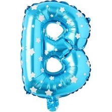 Eğlence Marketi 16 Inç Mavi Harf Balon B
