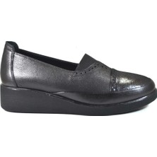 Beety 20BK53.99 Siyah  Deri Dolgu Topuk Kadın Ayakkabı