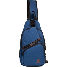 Kindfox Kanvas Portatif Unisex Çapraz Çanta | USB ve Kulaklık Girişli Çapraz Sırt Çanta | Bodybag