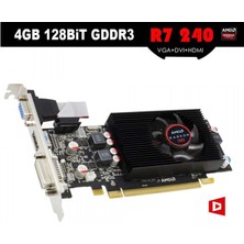 Turbox Amd Radeon R7 240 4gb 128BIT Gddr3 HDMI DVI DX12 Ekran Kartı