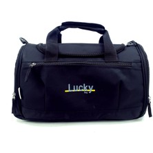Luckybag Siyah Günlük Spor Valiz ve Seyahat Valiz Çanta Ortaboy