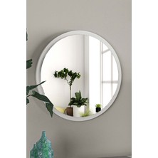 L'occi Concept Move Dekoratif Yuvarlak Antre Hol Koridor Duvar Salon Mutfak Banyo Wc Ofis Beyaz  Ayna