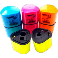 Mahi Max Perfect Grip Auto Üçgen Kalemtıraş 1 Adet İki Bölmeli 3 Girişli Renk Seçenekli