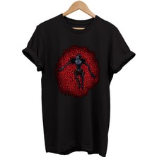 Remonz Dead Note Ryuk Baskılı %100 Pamuk Oversize T-Shirt Büyük Beden Tişört