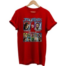 Remonz Star Wars Jedi Fighters Baskılı %100 Pamuk Oversize T-Shirt Büyük Beden Tişört