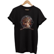 Remonz Satranç Queens Gambit Baskılı %100 Pamuk Oversize T-Shirt