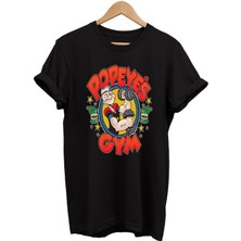 Remonz Temel Reis Popeye Gym Baskılı %100 Pamuk Oversize T-Shirt