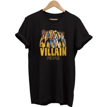 Remonz Kötü Adamlar Baskılı %100 Pamuk Oversize T-Shirt Büyük Beden Tişört