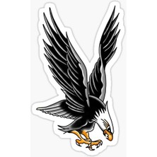 TSC Araba Için Kartal Oto Sticker Yapıştırması Etiket  17CM Zz1