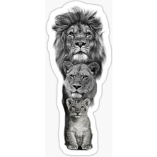 TSC Aslan Ailesi Araba Oto Sticker Yapıştırma Etiket 17CM F2