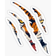 TSC Pençe Kaplan Araba Oto Sticker Yapıştırma Etiket 17CM Tw2