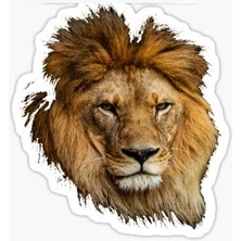 TSC Renkli Aslan Araba Oto Sticker Yapıştırma Etiket 17CM A8