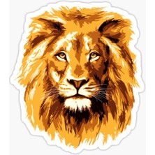 TSC Renkli Aslan Araba Oto Sticker Yapıştırma Etiket 17CM R3