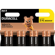 Duracell Alkalin Aa Kalem Piller 8’li Paket
