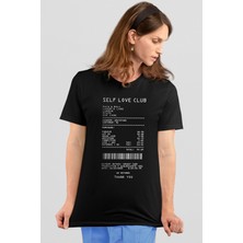 Rock&Roll Perakende Sevgi Fişi Siyah Kısa Kollu Kadın T-Shirt