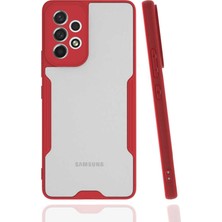 Kzy Samsung Galaxy A73 Kılıf Kamera Korumalı Colorful Kapak - Kırmızı