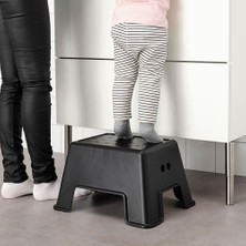 IKEA Çocuk Tabure-Basamak Banyo Ikea Siyah Renk Polipropilen Tabure Kaymaz Taban