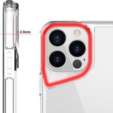 AktarMobile iPhone 13 Pro Max Uyumlu Kılıf Şeffaf Silikon Kapak Agresif Tasarım Üstün Koruma Yükseltilmiş Kenar