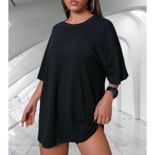 Amor Man Yuvarlak Yaka Ter Tutmayan Bol Kesim Yeni Stil Oversize Kadın T-Shirt